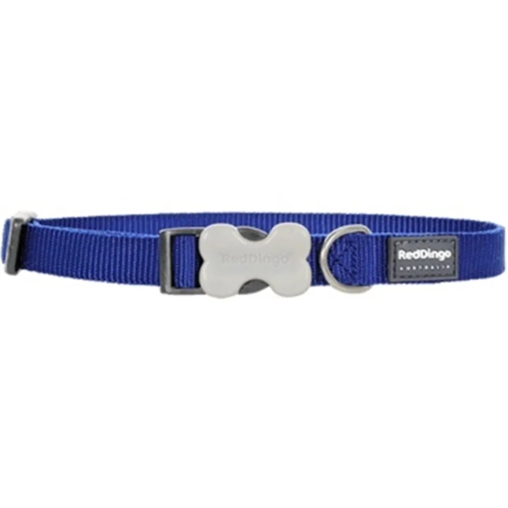 Red Dingo Collar Azul De Nylon Mediano Para Perros 9″