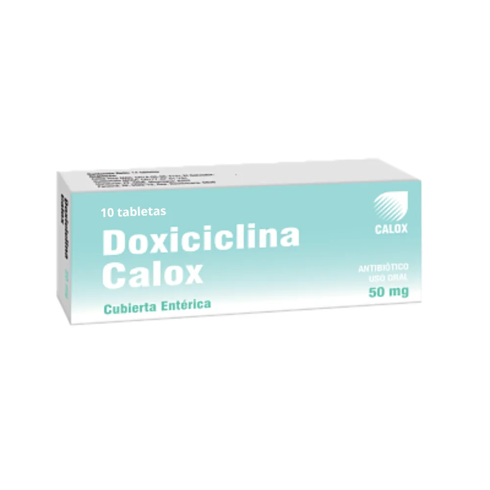 Doxiciclina Calox 50mg Antibiotico De Amplio Espectro Para Perros Y Gatos 10 Tabletas
