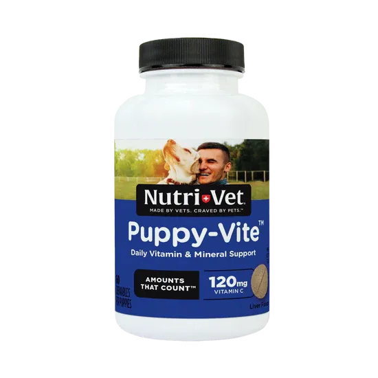 NUTRI-VET PUPPY VITE CHEWABLES 60 TABS - Imagen 2