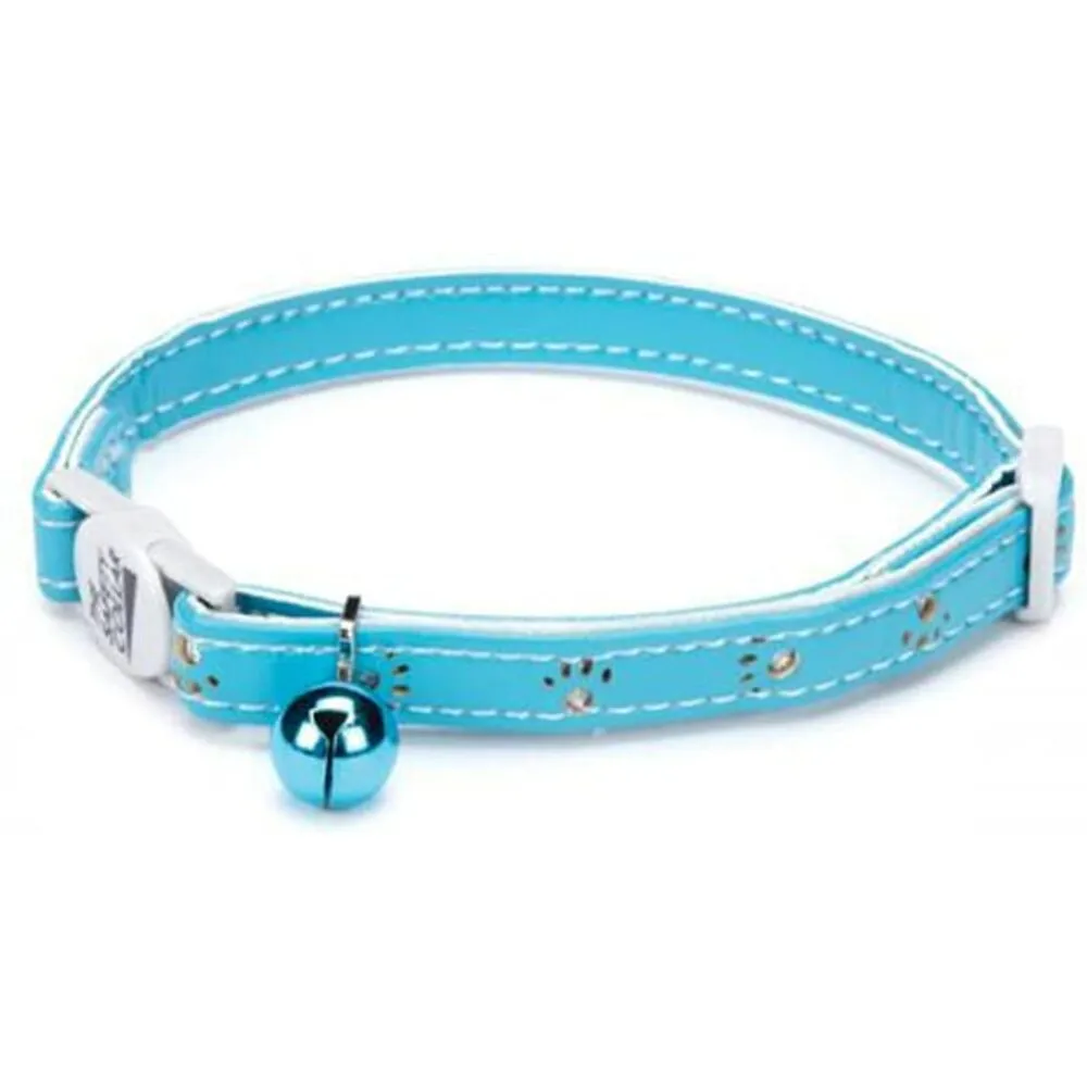 Savvy Tabby Sparkle Paw Collar Azul Para Gatos 8″