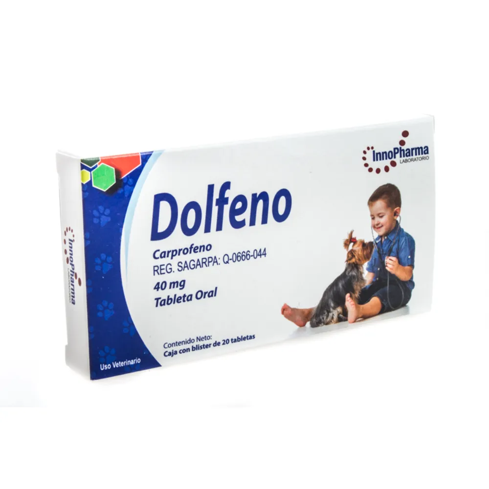 Dolfeno 40mg Antiinflamatorio Analgesico Y Antipiretico Para Perros 1 Tab