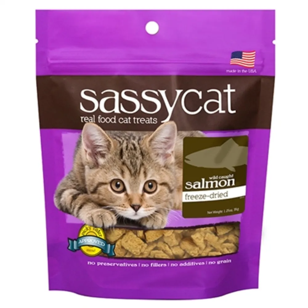 Sassy Cat Golosinas Sin Granos De Salmón Para Gatos 25g