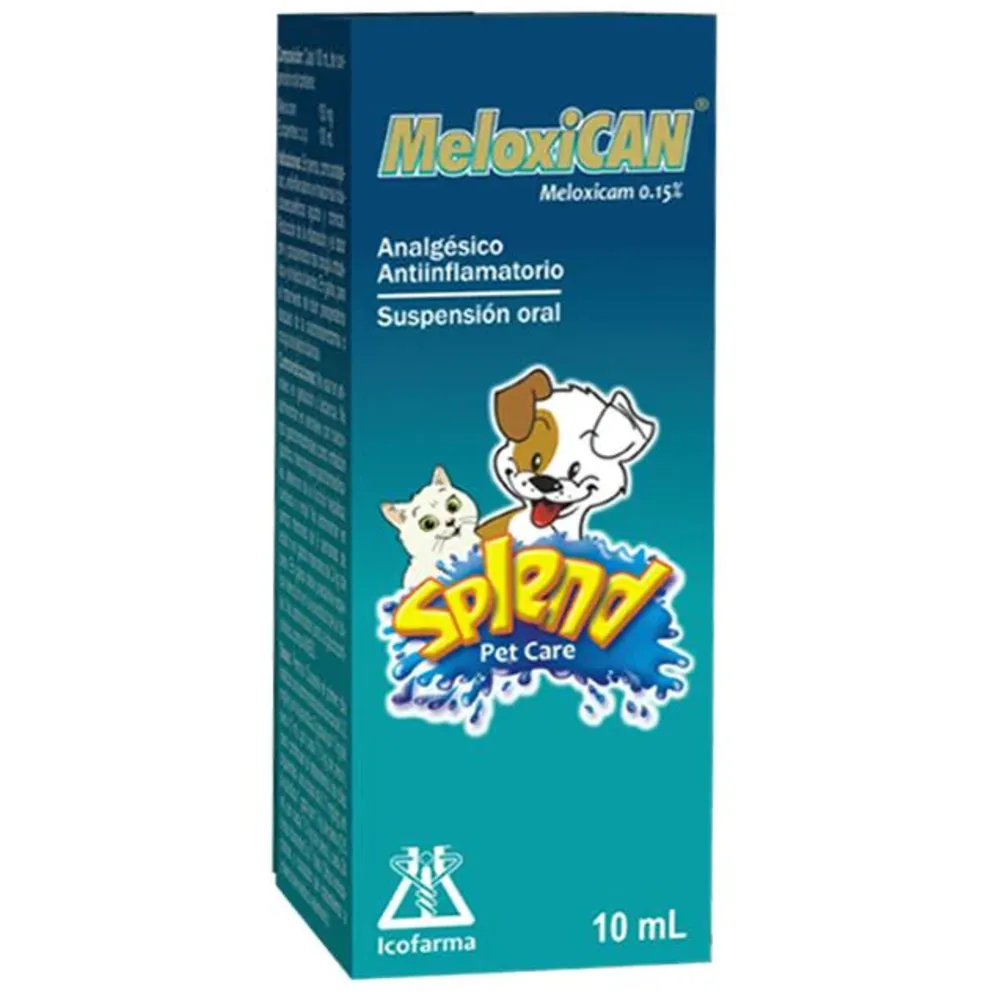 Splend Meloxican Gotas Analgesico Antiinflamatorio Y Antiperetico Para Perros Y Gatos 10ml