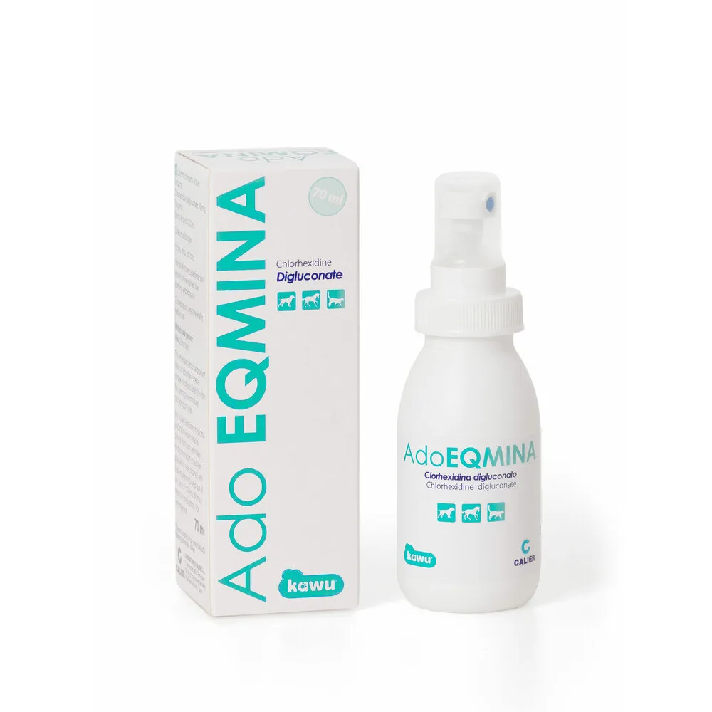 Calier Ado Eqmina Antiséptico A Base De Clorhexidina De Aplicación Topica Para Mascotas 70ml