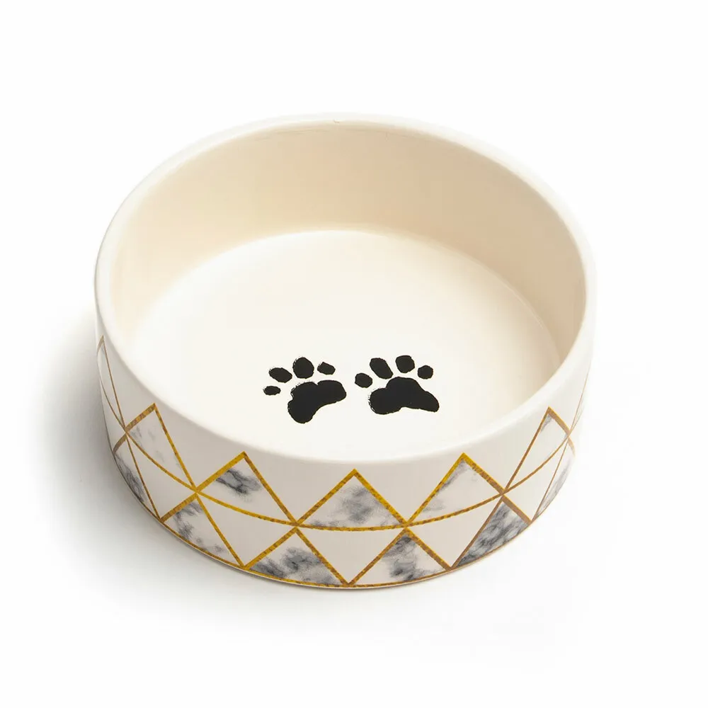 Park Life Designs Lisbon Plato De Porcelana Para Perros Y Gatos 17 Oz