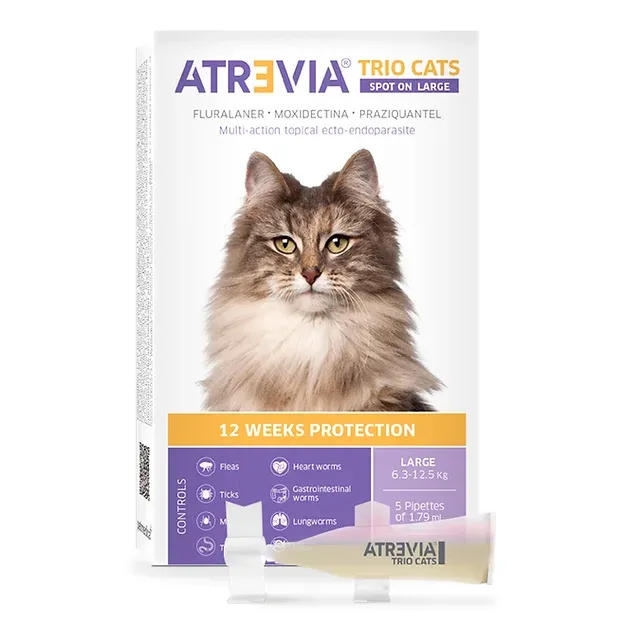 Atrevia Trio Cats – Pipeta Antipulgas Para Gatos - Imagen 2