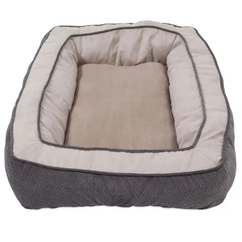 Cama Snoozzy Chevron Chenille Bumper Bed 36″x27″x7″ - Imagen 2
