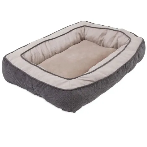Cama Snoozzy Chevron Chenille Bumper Bed 36″x27″x7″