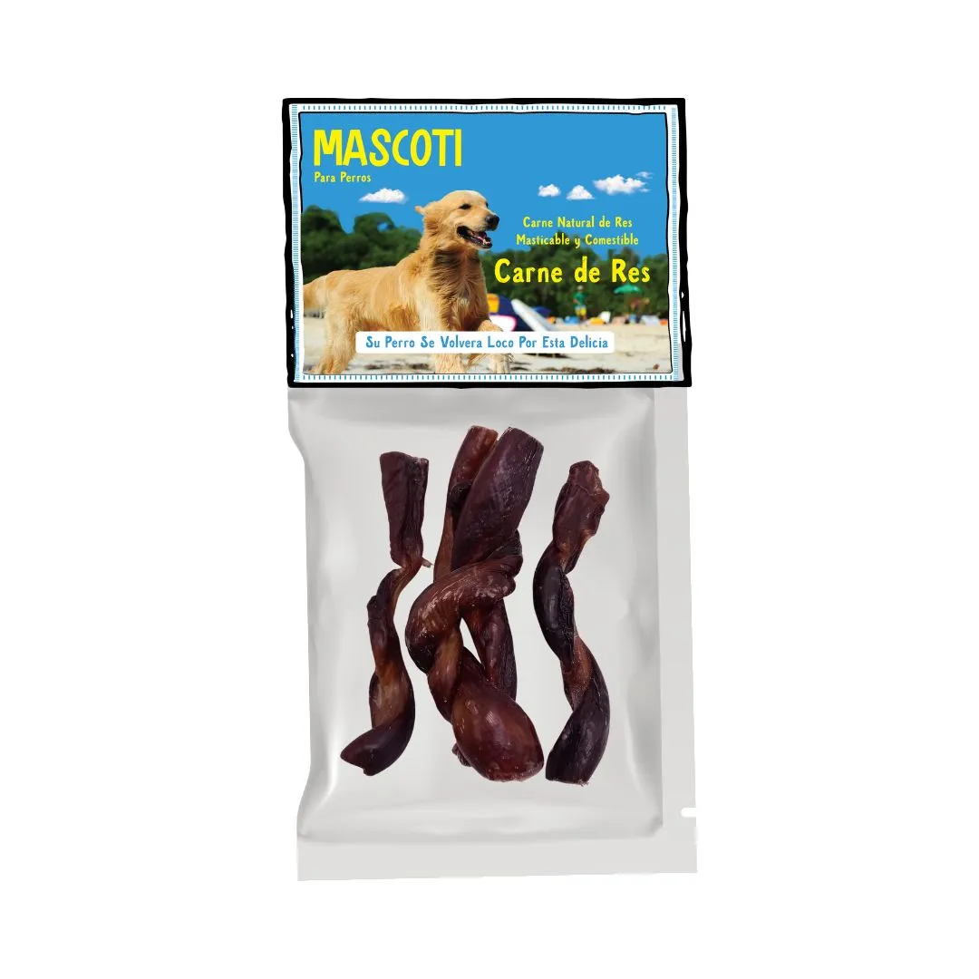 Mascoti Carne de Res (Esófago) Natural para Perros 6″