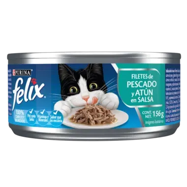 Felix Lata Pescado y Atun en Salsa lata 156g - Imagen 3