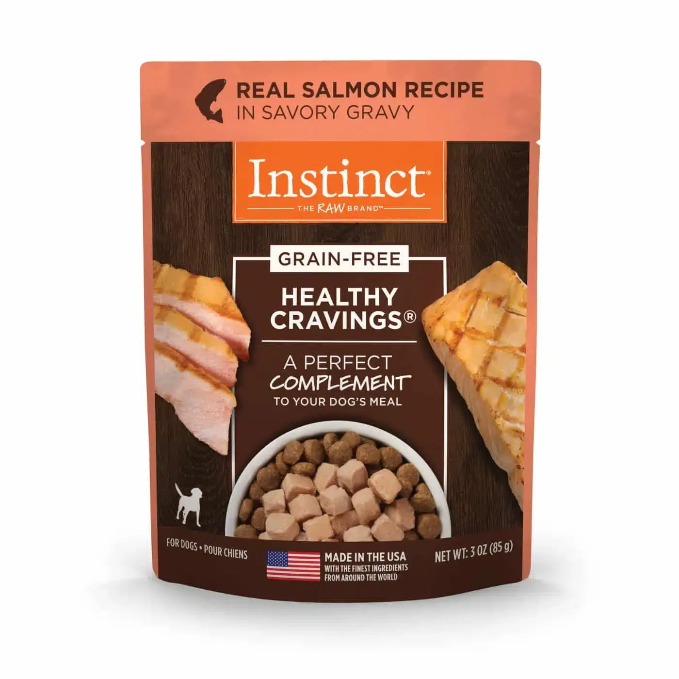 Instinct Healthy Cravings Salmon – Comida Húmeda Sin Granos para Perros