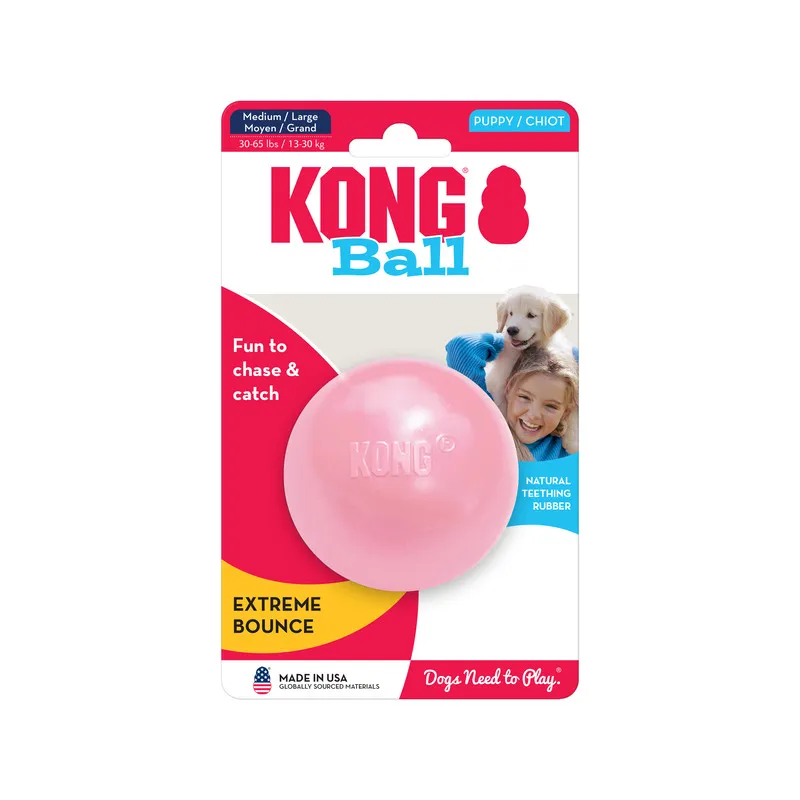 Kong Puppy Ball Mediano/Grande – Pelota Para Cachorros - Imagen 3