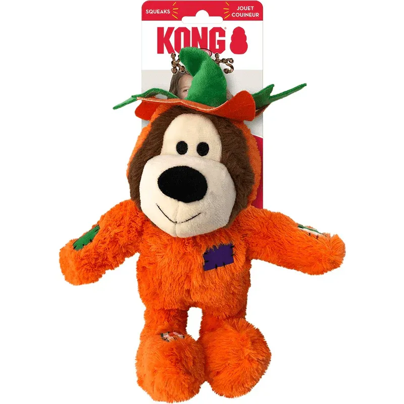 Kong Halloween Wild Knots Pumpkin Bear – Oso Resistente