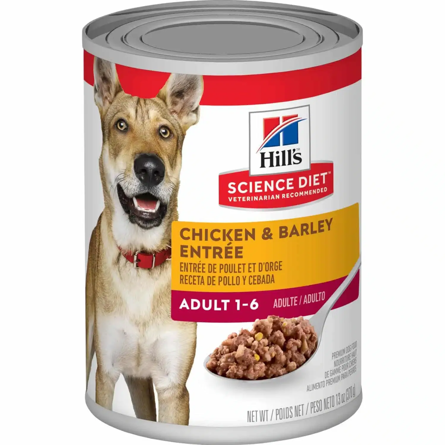 Lata Hills Adult. Receta de pollo y cebada 13 Onz.