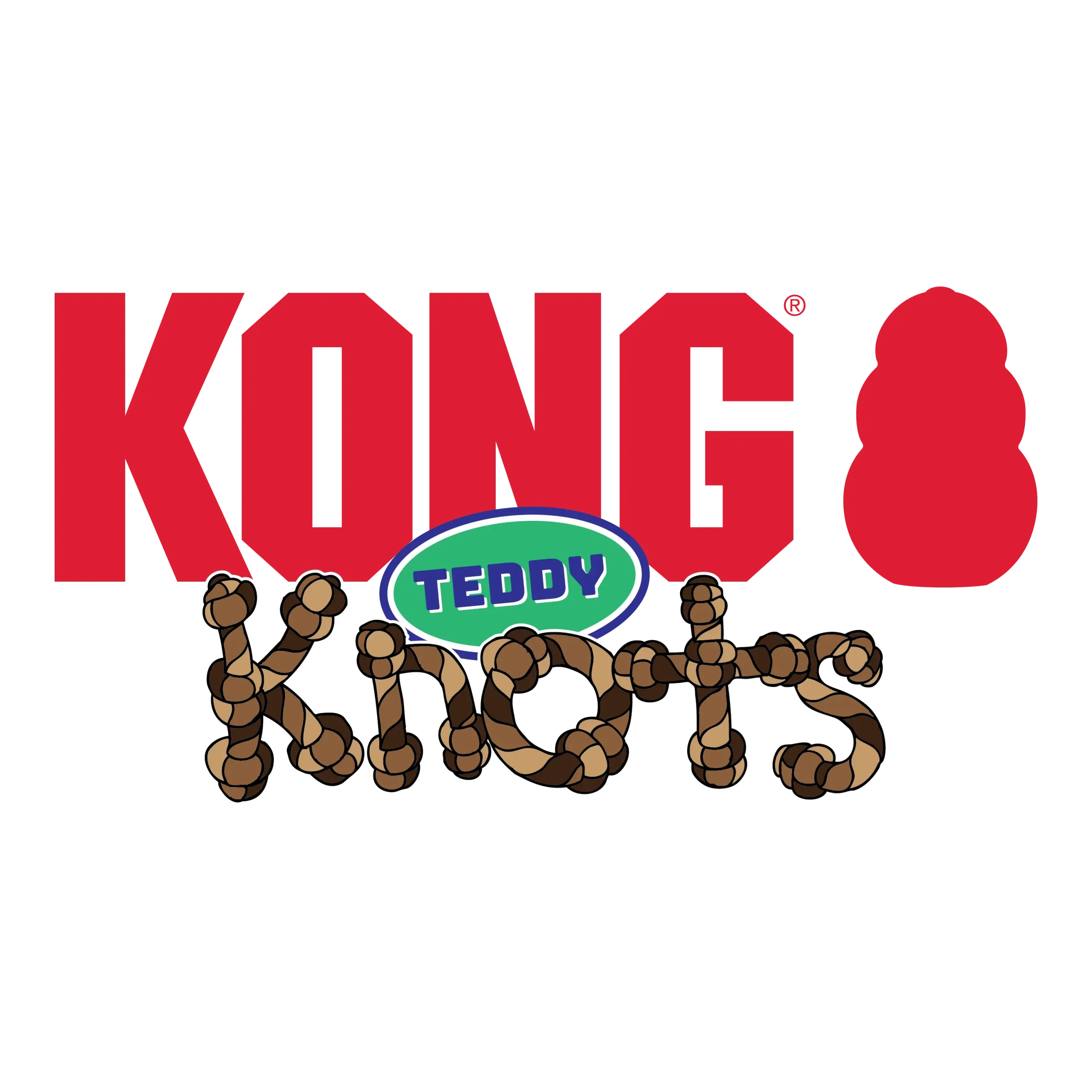 Kong Knots Teddy Bear Medium – Osito de Cuerda y Felpa para Perros - Imagen 7