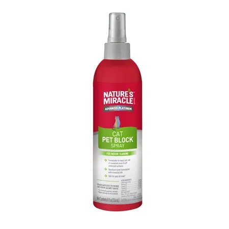 Pet Block Spray Natures Miracle For Cats 8oz