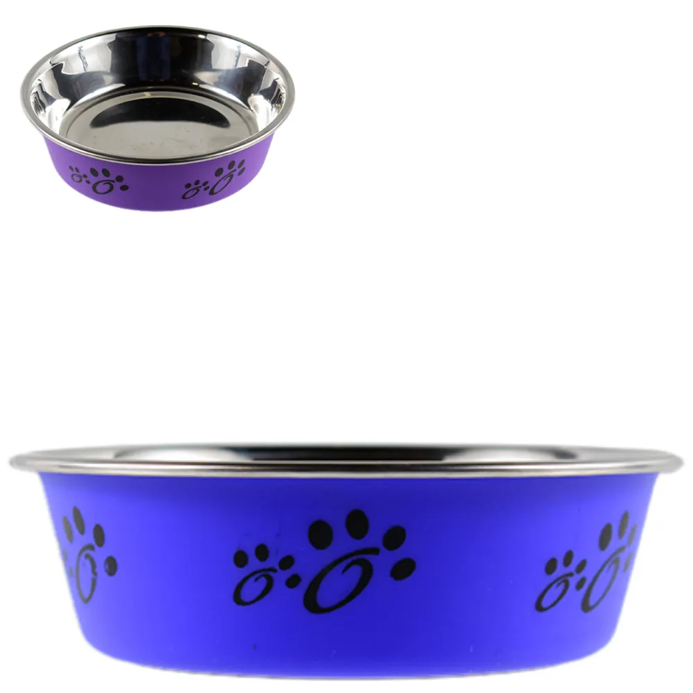 Riley & Rex Plato Azul de Acero Inoxidable para Perros 5″