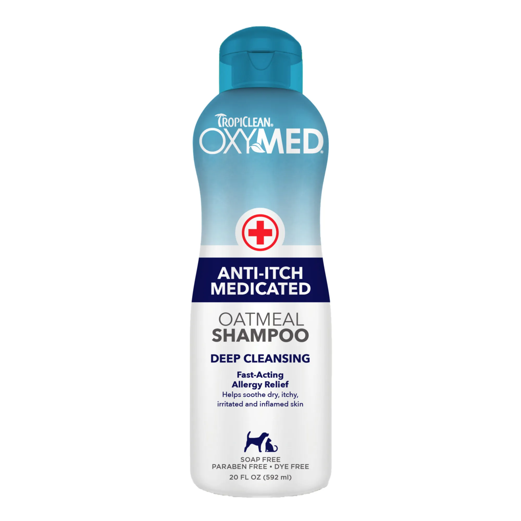 Tropiclean OxyMed Anti Itch Medicated Oatmeal Shampoo 20onz