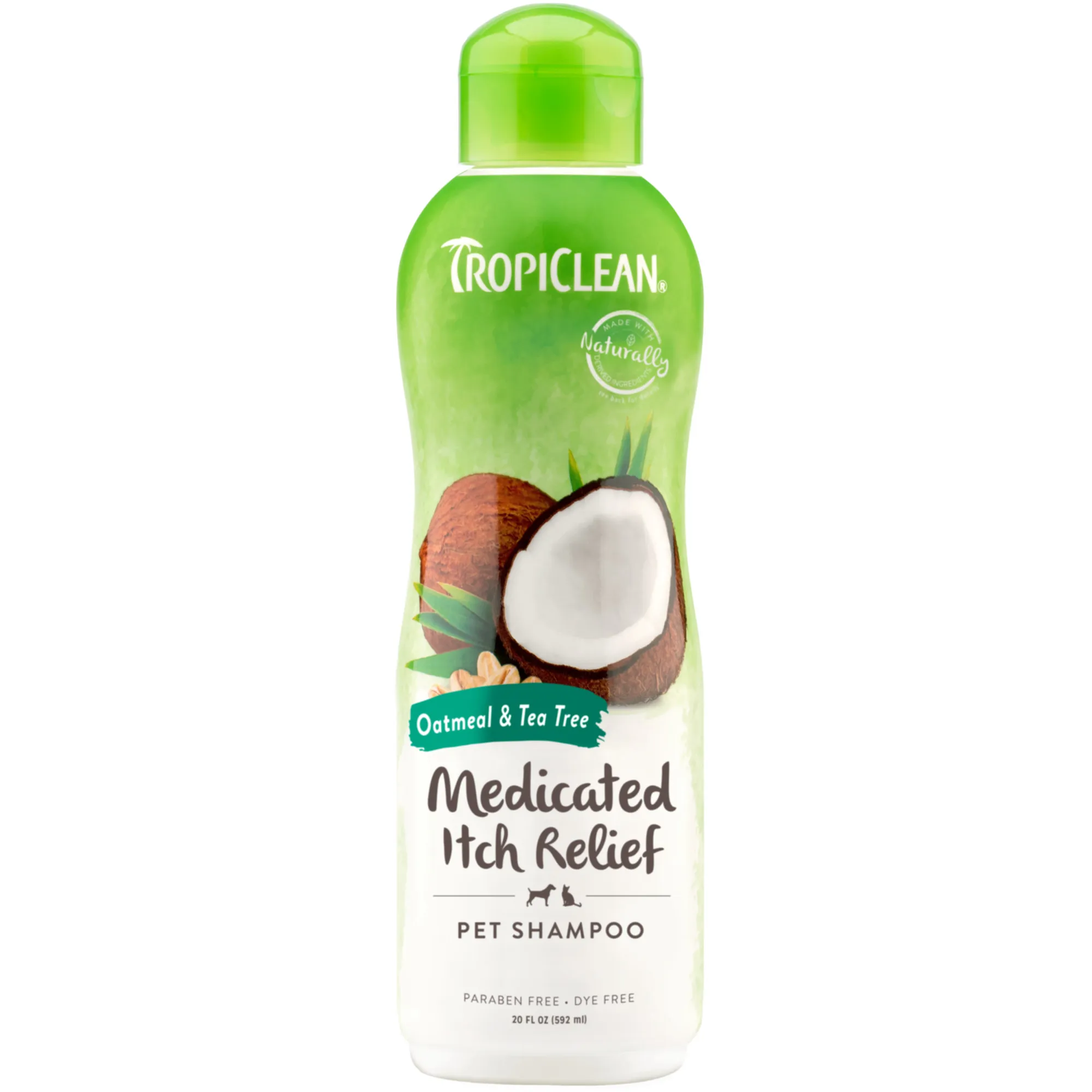 Tropiclean Shampoo Oatmeal & Tea Tree Medicated Itch Relief 12oz