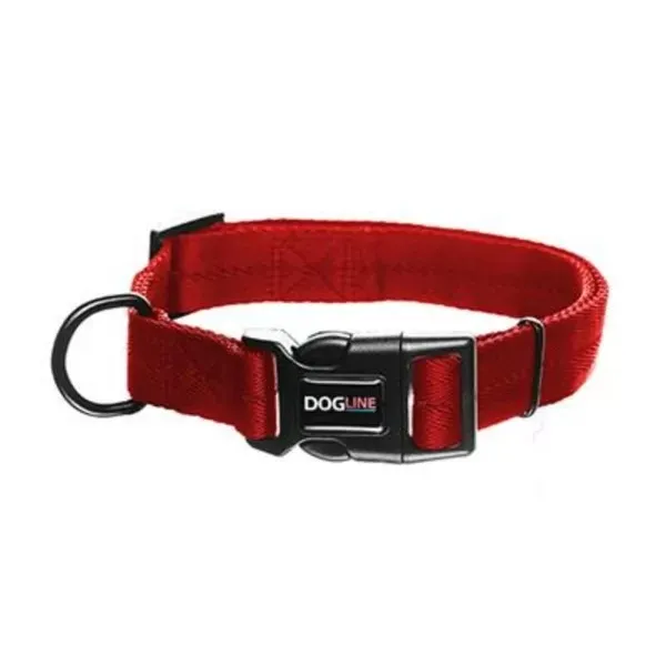 Dogline Collar Rojo de Nylon Para Perros 13″