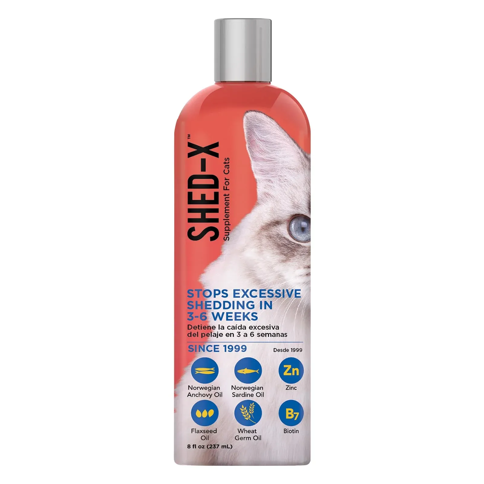 Suplemento Líquido para Gatos Shed-X, 16 Oz – 100% Natural