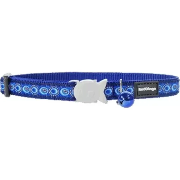 Red Dingo Ribbon Cosmos Collar Azul Para Gatos 8″