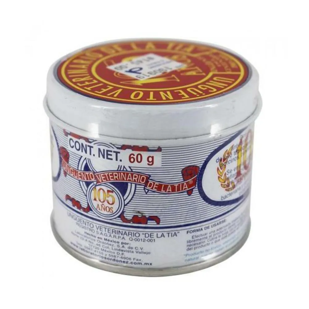 Ungüento Veterinario De La Tia Antiséptico Y Antiinflamatorio Para Mascotas 60g