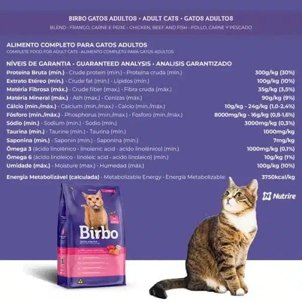 Birbo Gatos Adultos Blend – Pollo, Carne y Pescado - Imagen 2