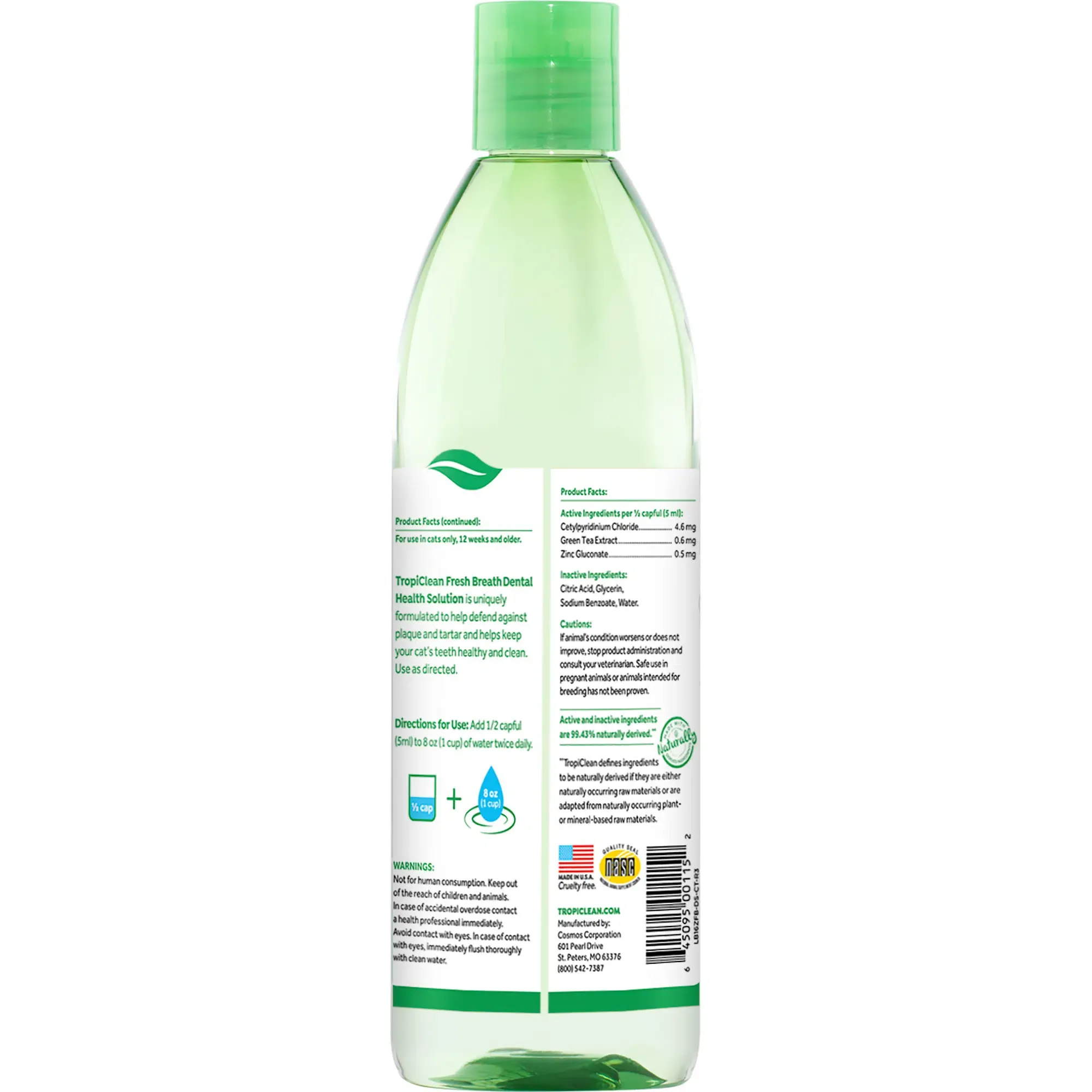 Tropiclean Fresh Breath Dental Health Solution For Cats - Imagen 2