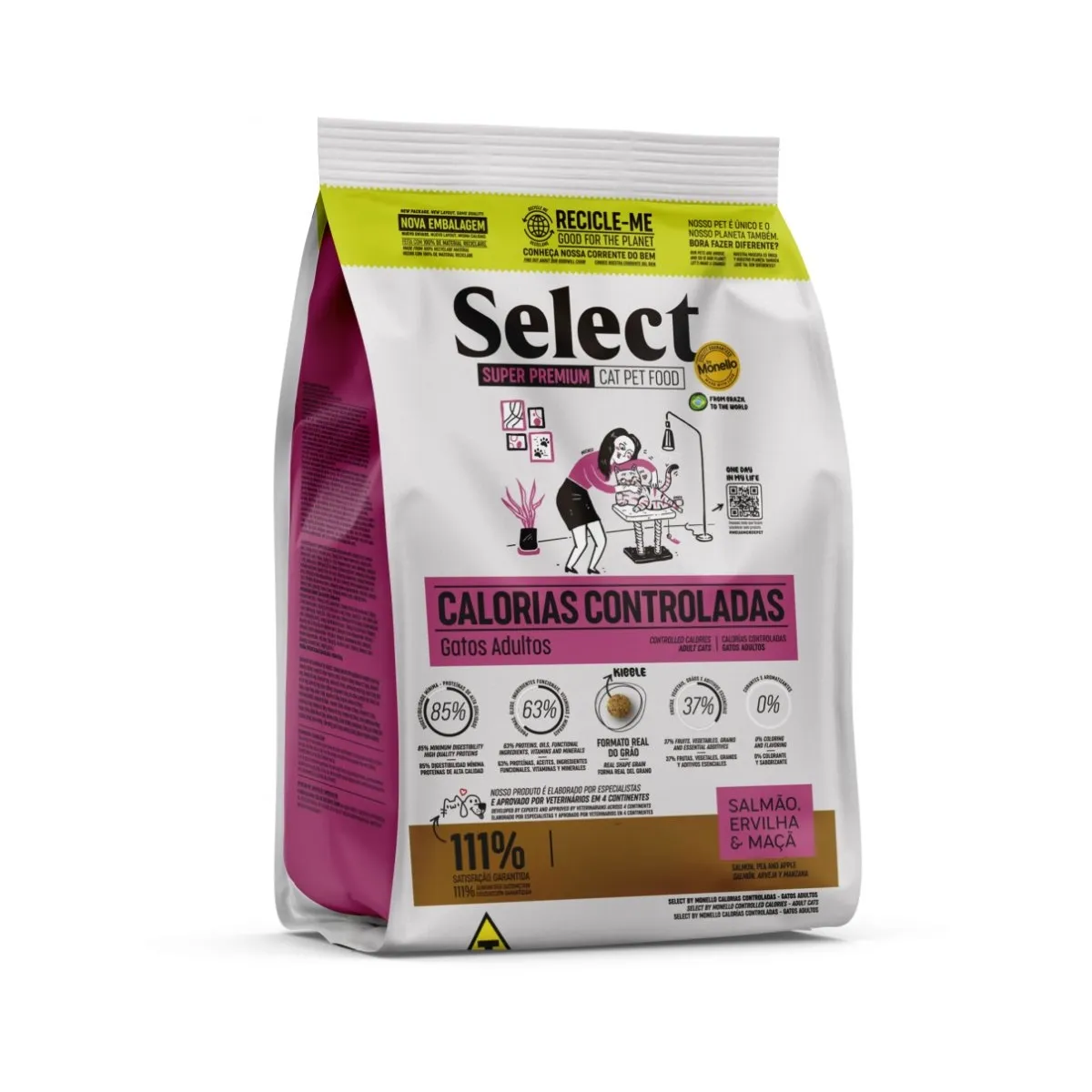 Monello Select Super Premium Calorias Controladas Para Gato