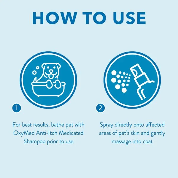 Tropiclean OxyMed Anti Itch Medicated Soothing Spray 8oz - Imagen 3