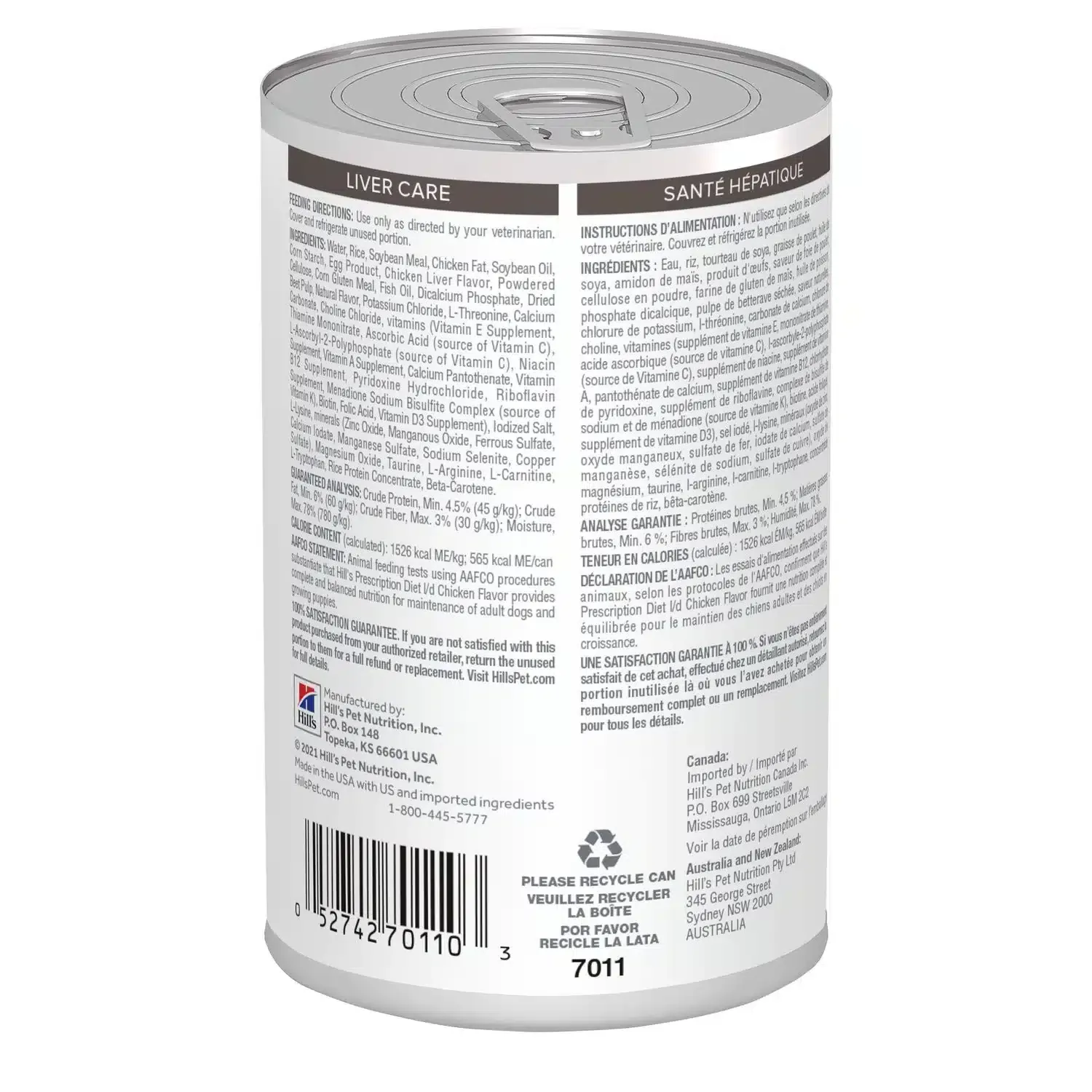 Hills Cuidado Hepático L/D Lata 13oz Para Perro - Imagen 2