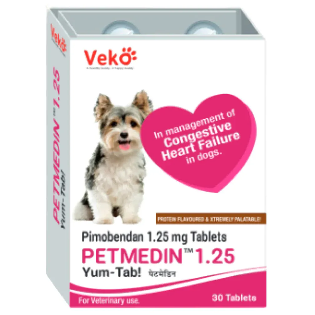 Veko Petmedin (Pimobendan) 1.25mg – Caja De 30 Tabletas