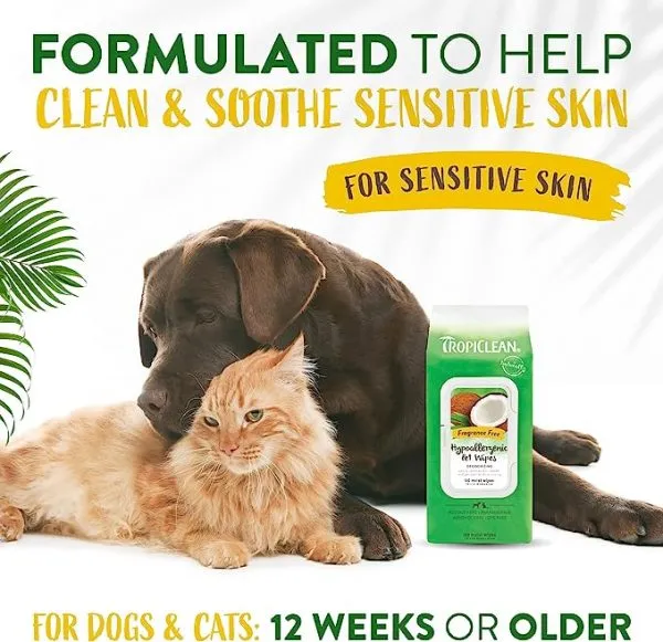 Tropiclean Pet Hypoallergenic Wipes – Toallitas Limpiadoras - Imagen 4