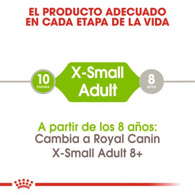 Royal Canin X-Small Adult 500g, 1,5kg, 3kg y Pack 2x3kg - Imagen 4