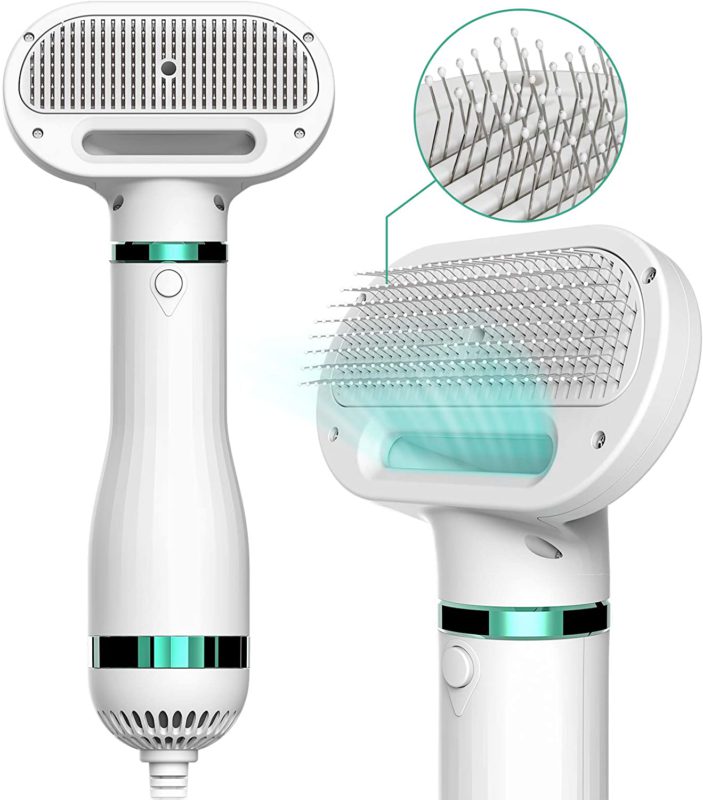 Secador de pelo para perros y Cepillo 2 en 1, Eficaz