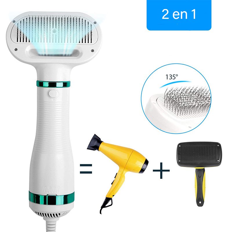 Secador de pelo para perros y Cepillo 2 en 1, Eficaz - Imagen 9