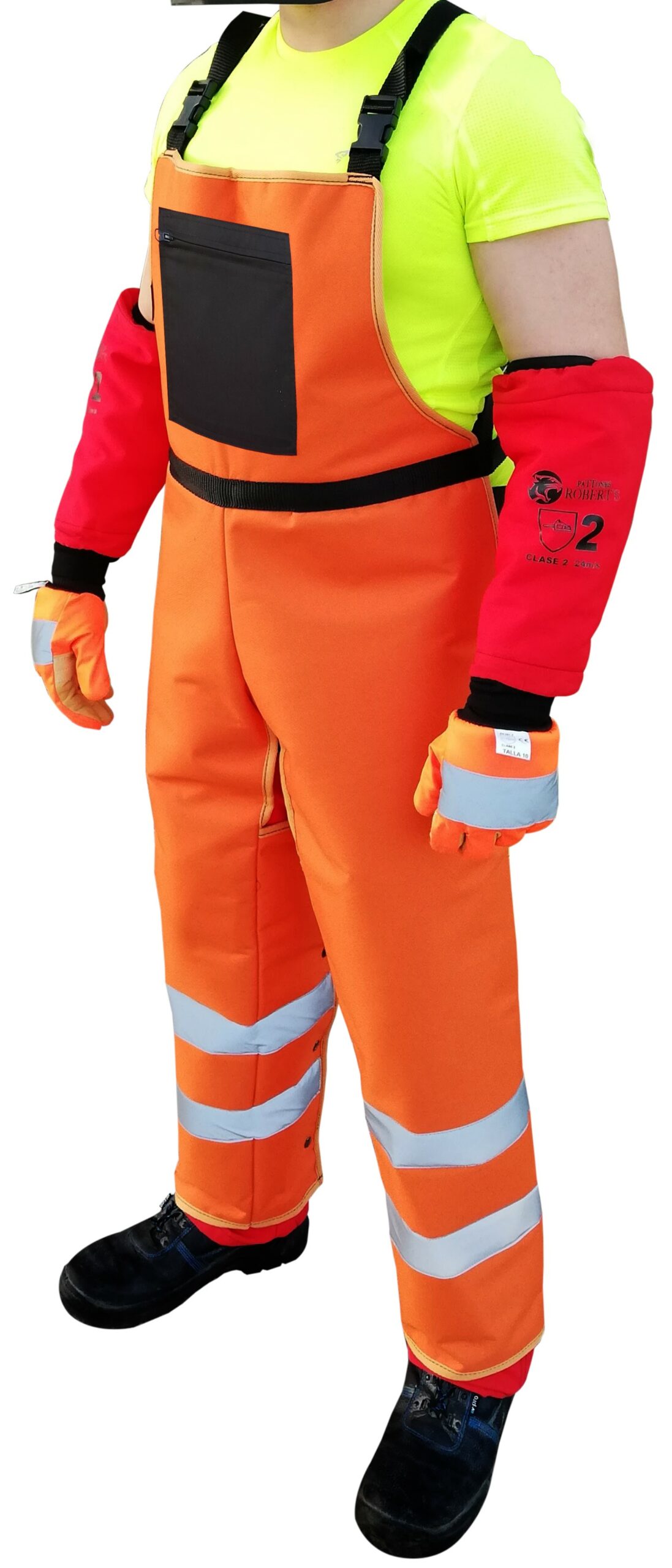 ZAHÓN / PETO PROTECTOR DESBROCE PROFESIONAL ALTA VISIBILIDAD PATTONES ROBERT´S