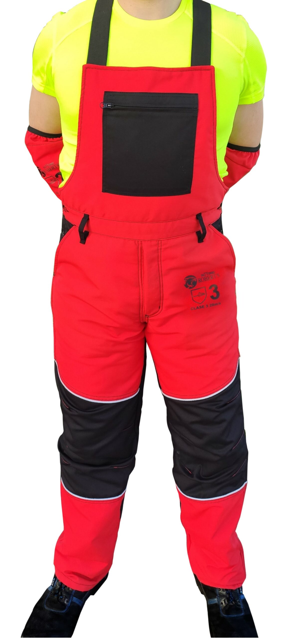PETO Y PANTALÓN EXTREME ANTICORTE MOTOSIERRA CLASE 1, 2 Y 3 PATTONES ROBERT´S