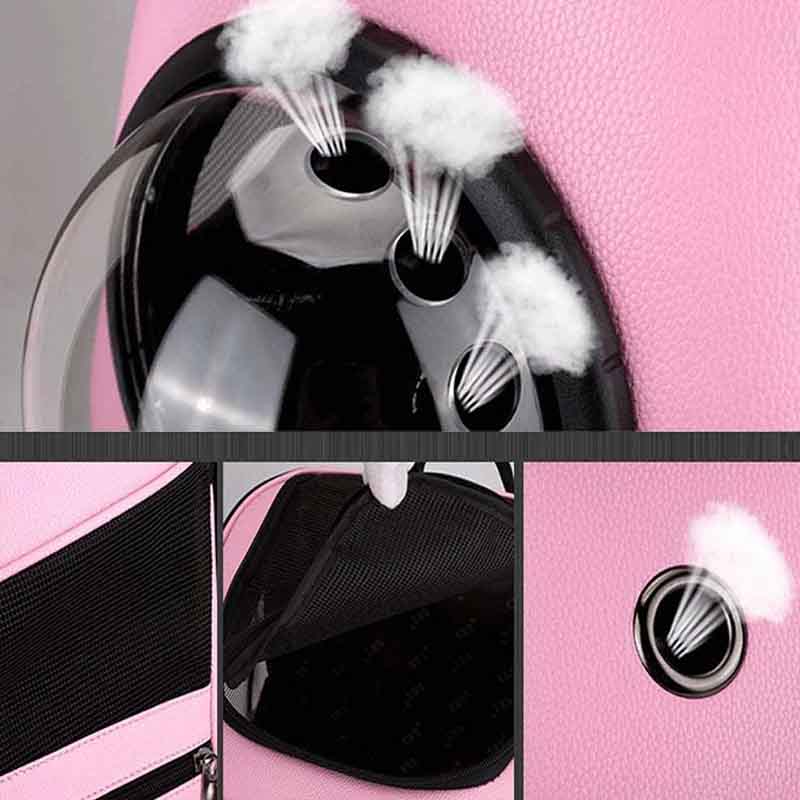Mochila de Transporte Rectangular para Gatos o Perros Pequeños – Elegancia, Espacio y Seguridad - Imagen 4