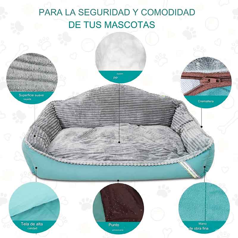 Cama Antiestrés Perros Sillón Cotelón L, Increíble 2 usos Invierno Verano - Imagen 8