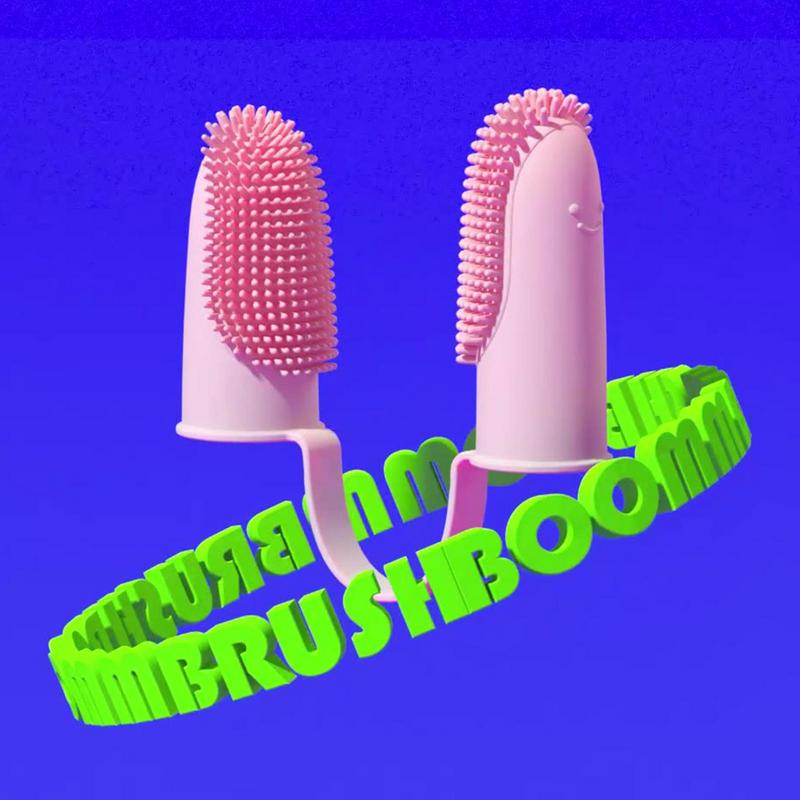 Cepillo de dientes para cachorros, diseño ergonómico, adecuado para cachorros, perros medianos - Imagen 2