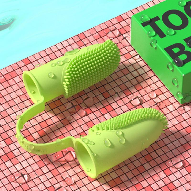Cepillo de dientes para cachorros, diseño ergonómico, adecuado para cachorros, perros medianos - Imagen 3