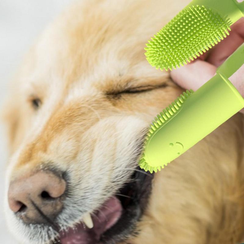 Cepillo de dientes para cachorros, diseño ergonómico, adecuado para cachorros, perros medianos - Imagen 5