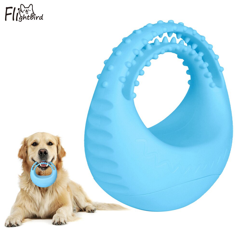 Discos de juguete voladora interactiva para perros pequeños y grandes, mordedores de juguete para perros de goma suave