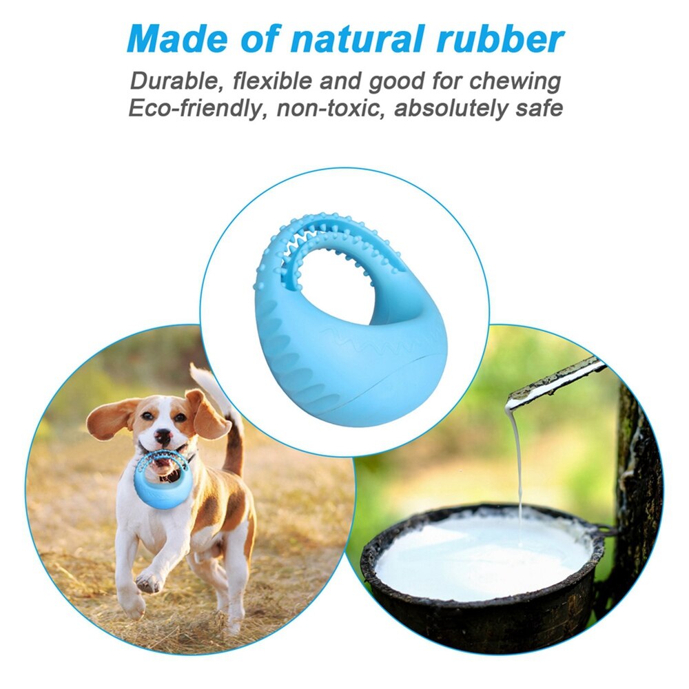 Discos de juguete voladora interactiva para perros pequeños y grandes, mordedores de juguete para perros de goma suave - Imagen 3