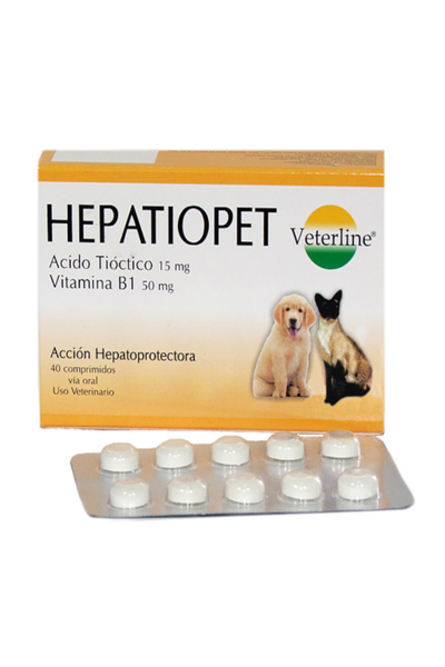HEPATIOPET Veterline Caja x 40 pastillas