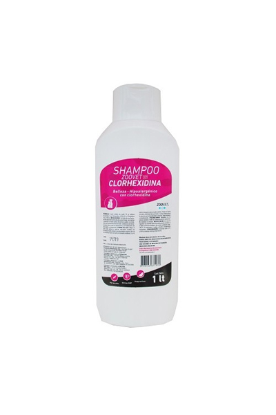Shampoo con Clorhexidina Hipoalergénico Zoovet x 1 Lt