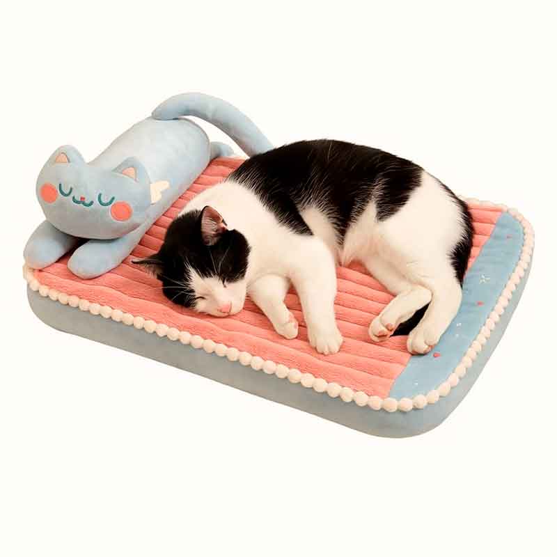 Camitas de Gato Colchón con Almohada, Increíble 3 beneficio ortopédica, Lavable, económica - Imagen 2