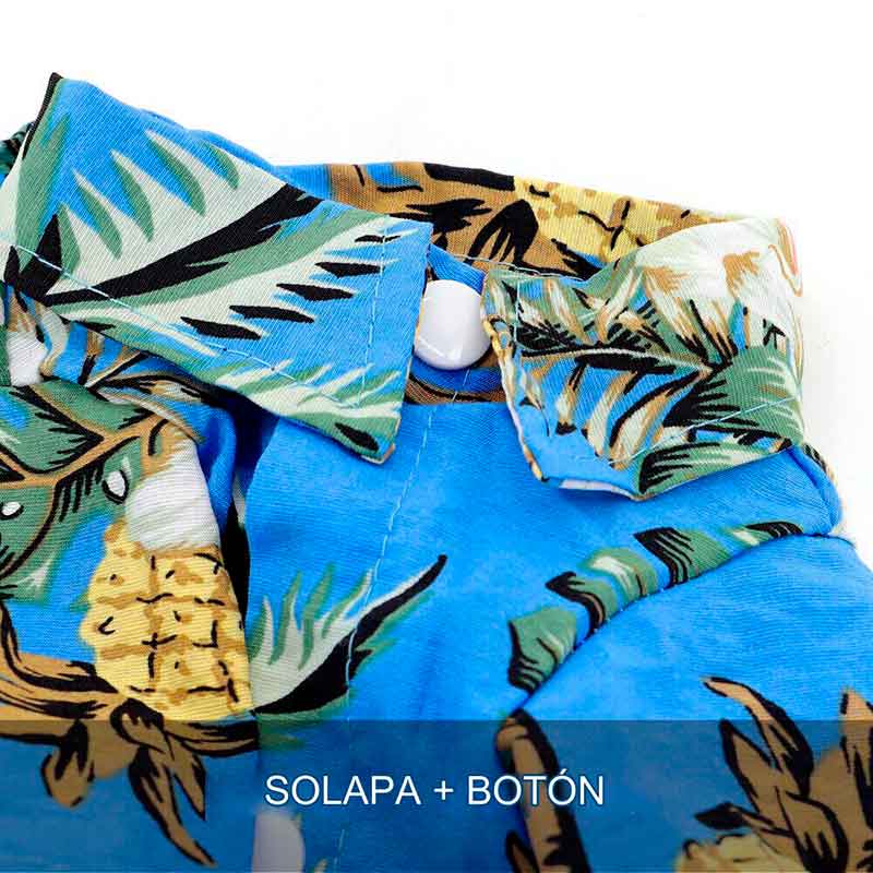 Camisa Perro Celeste con Piña - Imagen 6
